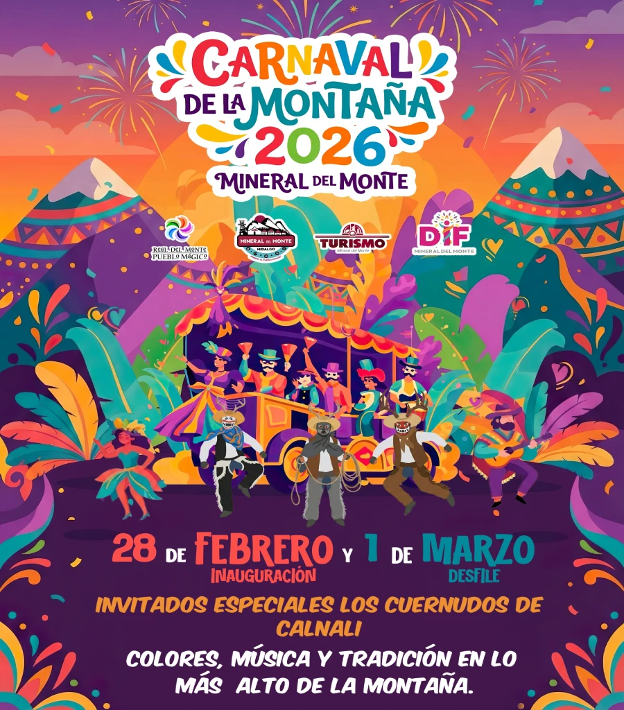 Cartel del Carnaval de Real del Monte 2026