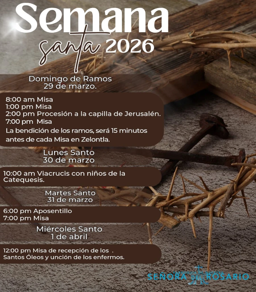 Programa de actividades Semana Santa 2026