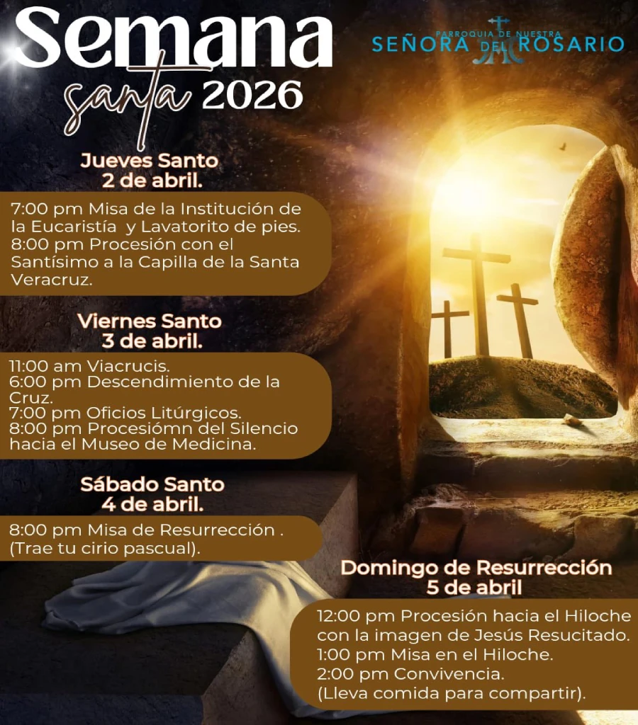Programa de actividades Semana Santa 2026