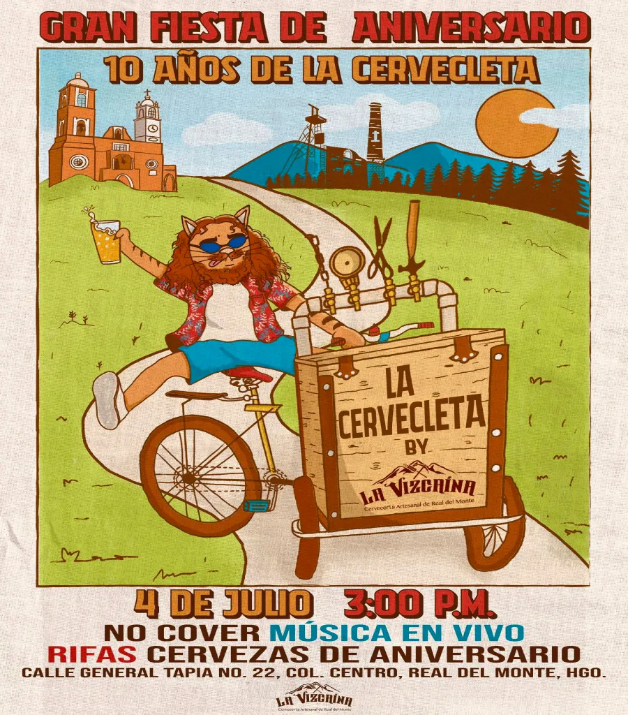 decimo aniversario de la cervecleta